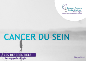 Cancer du sein - Réseau Espace Santé Cancer Rhône