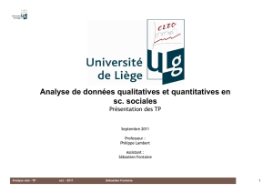 Analyse de données qualitatives et quantitatives en sc. sociales