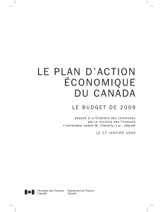 Le budget de 2009