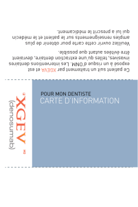 carte d`information - Patients on XGEVA therapy