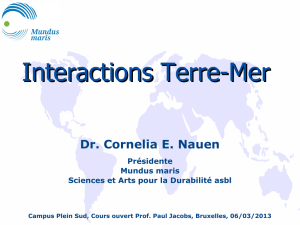 Interactions Terre-Mer