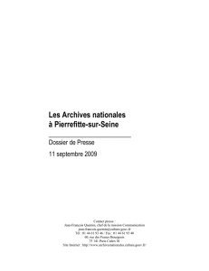 Les Archives nationales à Pierrefitte-sur-Seine