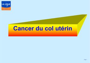 2016 Cancer du col uterin [Mode de compatibilité]