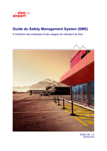 Guide du Safety Management System (SMS)