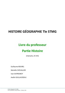 HISTOIRE GÉOGRAPHIE Tle STMG Livre du - Fichier