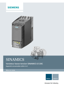 Variateur de fréquence SINAMICS G120C