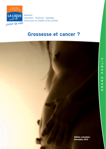 Cancer et grossesse - Ligue contre le cancer