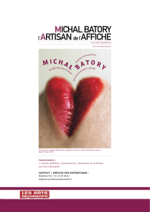 Michal batory l`artisan de l`affiche