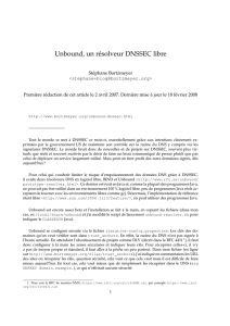 Unbound, un résolveur DNSSEC libre