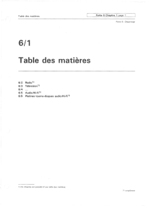 e des matières