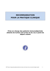 Prise en charge des patients immunodéprimés