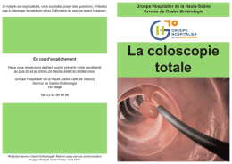 informations médicales avant réalisation d`une coloscopie