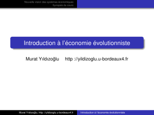 Chapitre 1 Introduction : économie comme