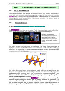 PO3 Etude de la polarisation des ondes lumineuses