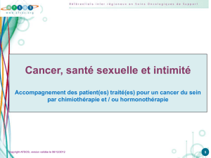 Cancer, santé sexuelle et intimité