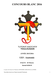 concours blanc 2016 - Tutorat Associatif Toulousain