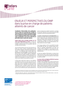 DMP et Cancer - Esanté.gouv.fr