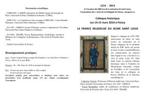 Colloque la France religieuse du Jeune Saint Louis_ Poissy 14_15