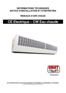CE Electrique – CW Eau chaude