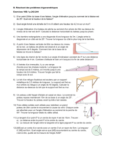 B. Résolvant des problèmes trigonométriques Exercices 10B.1 p