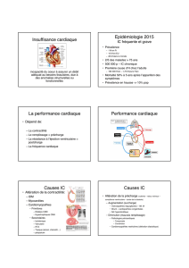 Insuffisance cardiaque HTA Insuffisance artérielle