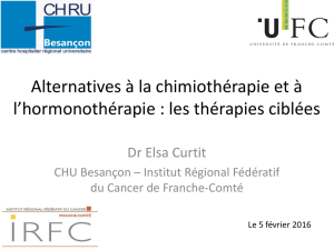 Alternatives à la chimiothérapie et à l`hormonothérapie