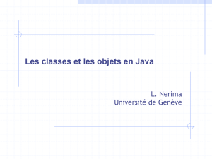 Les classes et les objets en Java