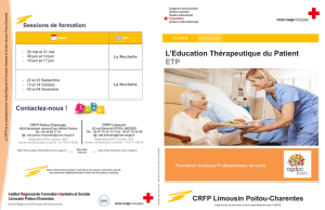 L`Education Thérapeutique du Patient ETP - IRFSS Poitou
