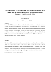 Les opportunités du développement de la finance islamique et de la