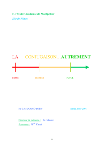 la conjugaison…autrement