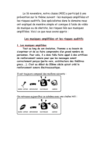 les musiques amplifiées et les risqu