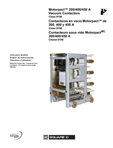 Motorpact™ 200/400/450 A Vacuum Contactors