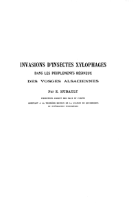 INVASIONS D`INSECTES XYLOPHAGES