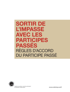 Accord du participe passé - IMPASSE