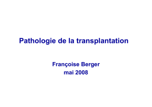 Pathologie de la transplantation
