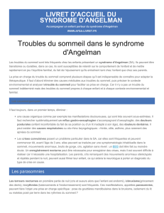 Troubles du sommeil dans le syndrome d`Angelman