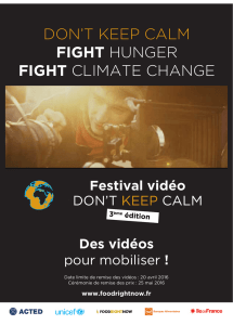 DON`T KEEP CALM FIGHT HUNGER FIGHT CLIMATE CHANGE
