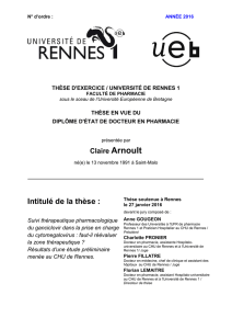 Intitulé de la thèse - Université de Rennes 1
