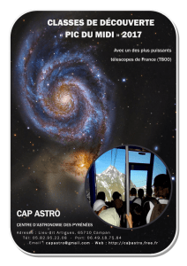 Classes de découverte Pic du Midi - Printemps 2014 - Cap Astro