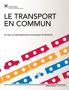 Le transport en commun : au cœur du développement économique