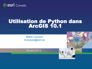 Using Python in ArcGIS 10.1