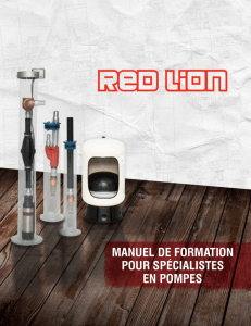 Training Manual (FR) - Red Lion Pump Products