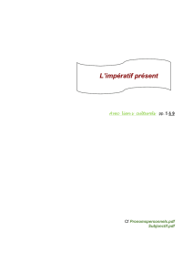 L`imp&eacute;ratif pr&eacute;sent