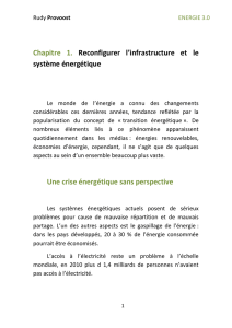 Chapitre 1. Reconfigurer l`infrastructure et le système énergétique