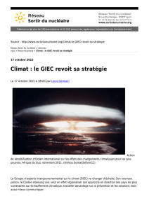 Climat : le GIEC revoit sa stratégie