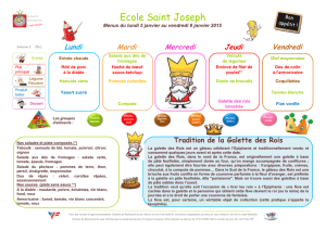menu 3 Saint joseph - Ecole St Joseph St Jean de PLOERMEL