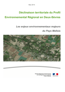 le Pays Mellois. - Profil environnemental Poitou