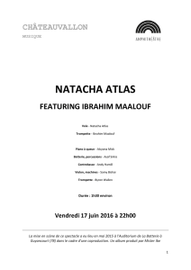 natacha atlas - Châteauvallon