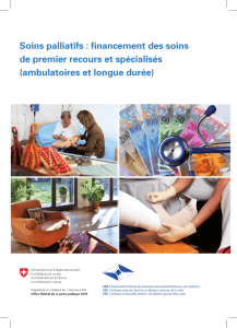 Soins palliatifs : financement des soins de premier recours et