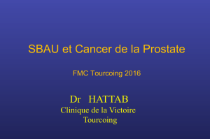 SBAU et Cancer de la Prostate